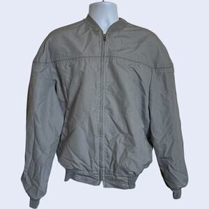 Unbranded XL Vintage Harrington Bomber Jacket Gray Boxy